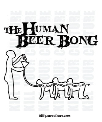The Human Beer Bong