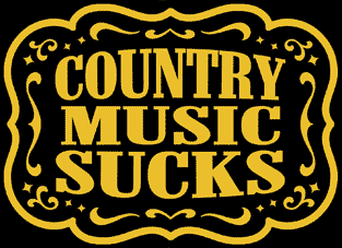 COUNTRY MUSIC SUCKS GIRLS T-SHIRT 