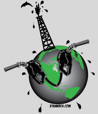 EARTH OIL TOWER T-SHIRT 