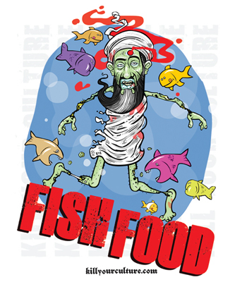 Osama Fish Food T Shirt