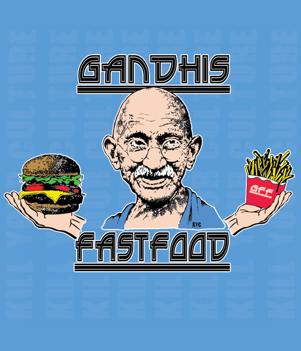 GANDHI'S FAST FOOD T-SHIRT