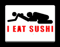 I EAT SUSHI MOUSE PAD 