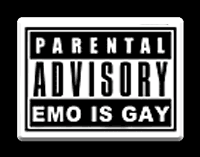 EMO IS GAY MOUSE PAD 