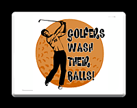GOLFERS WASH THEIR BALLS MOUSE PAD