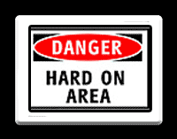 DANGER HARD ON AREA MOUSE PAD 
