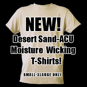 ACU Desert Sand Moisture Wicking T-Shirts