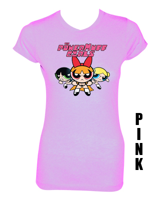 Power Muff Girls Pink T-Shirt